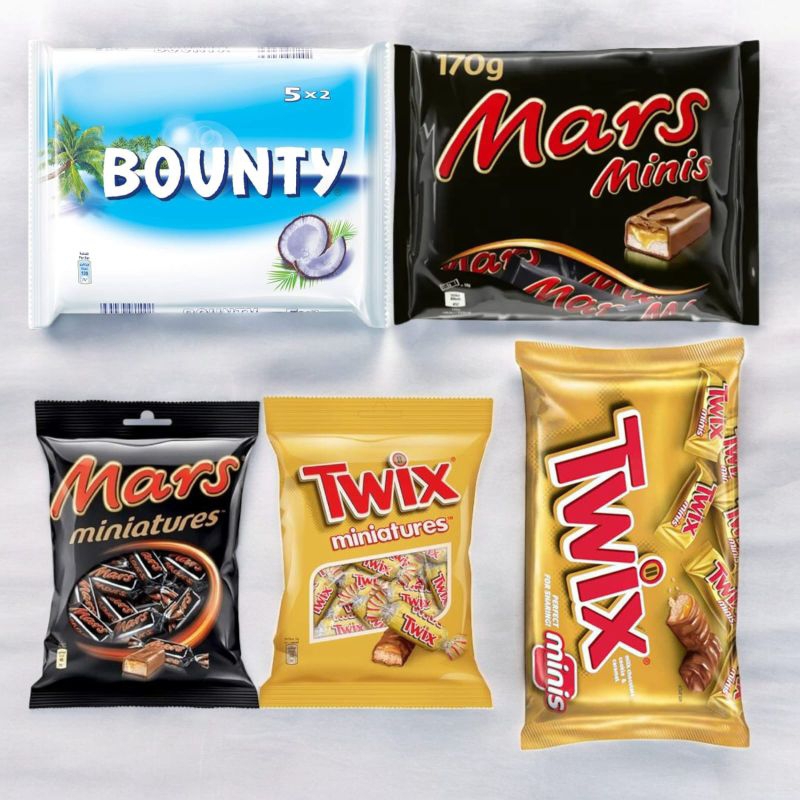 Jual Bounty Mars Twix Snickers Kisses Kitkat Bueno Chocolate Bars ...