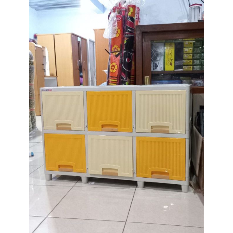 Jual Lemari Plastik Napolly Rak Serbaguna Rak Tv Locker Box Susun 2 ...