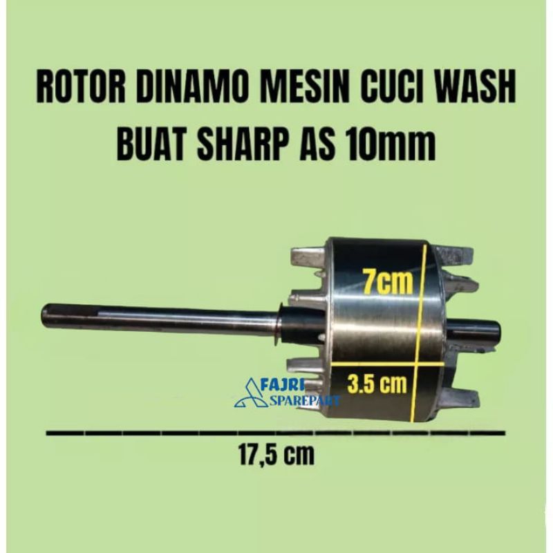 Jual Rotor Dinamo Pencuci Merk Sharp Original As 10 Mm | Shopee Indonesia
