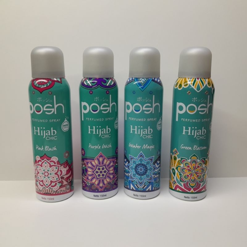 Jual Posh Perfumed Body Spray Hijab Chic 150ml Original | Shopee Indonesia