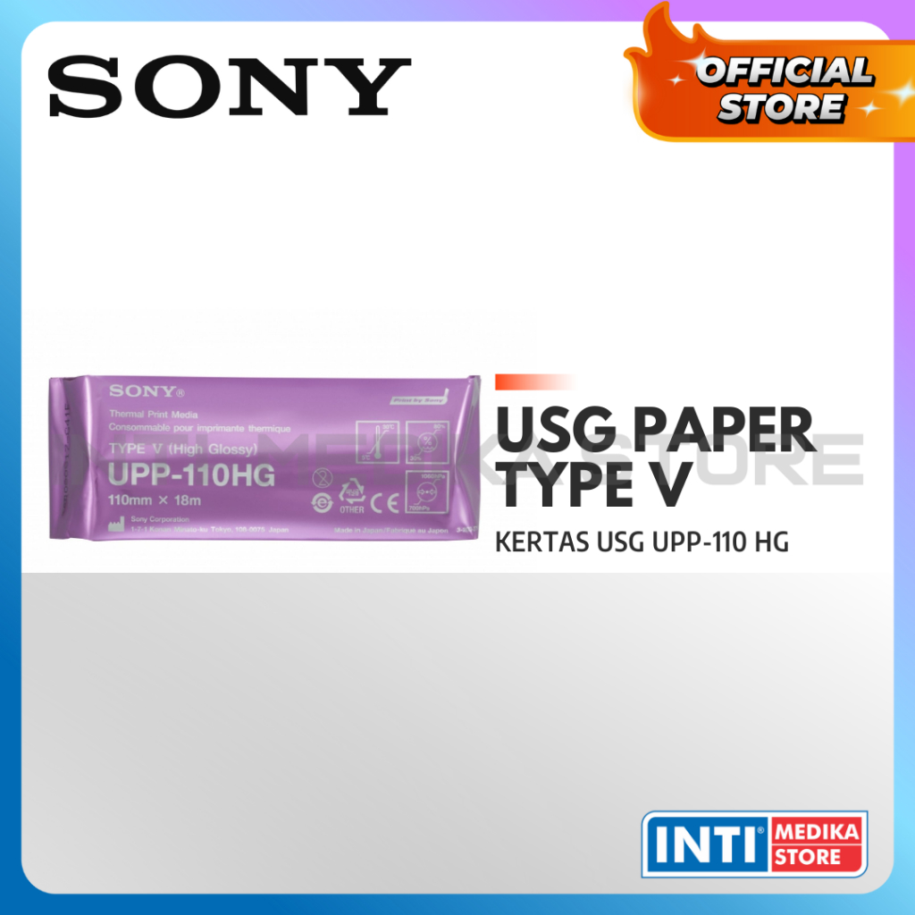 Jual SONY Kertas USG Type V Paper UPP110HG Thermal Print Media