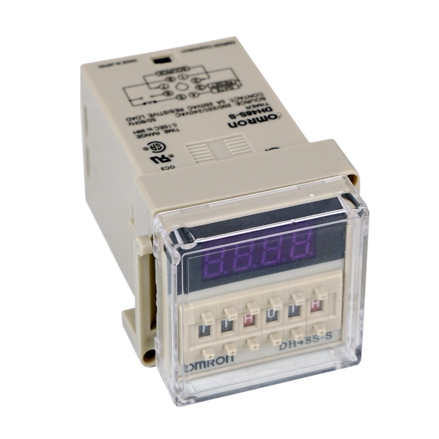 Jual TIMER DELAY DIGITAL LED DH48S OMRON TIME RELAY TWIN COUNTER DH48S ...