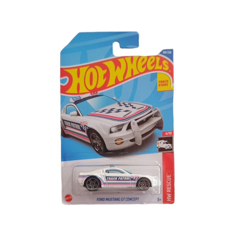 Hot Wheels Ford Mustang GT Concept 1:64 – HW Rescue Serie 4/10, Track Patrol, Short Card | Mattel 2022