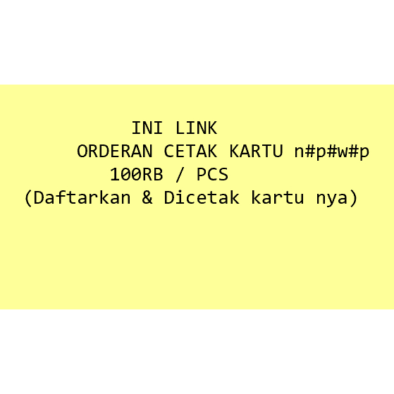 Jual Link Pembayaran pembuatan kartu 100rb | Shopee Indonesia