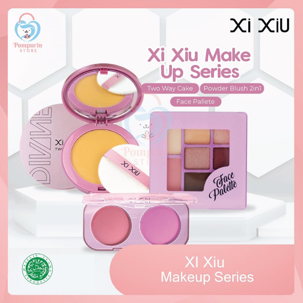 Jual XI XIU Makeup Series Two Way Cake / Powder Blush 2in1 / Divine
