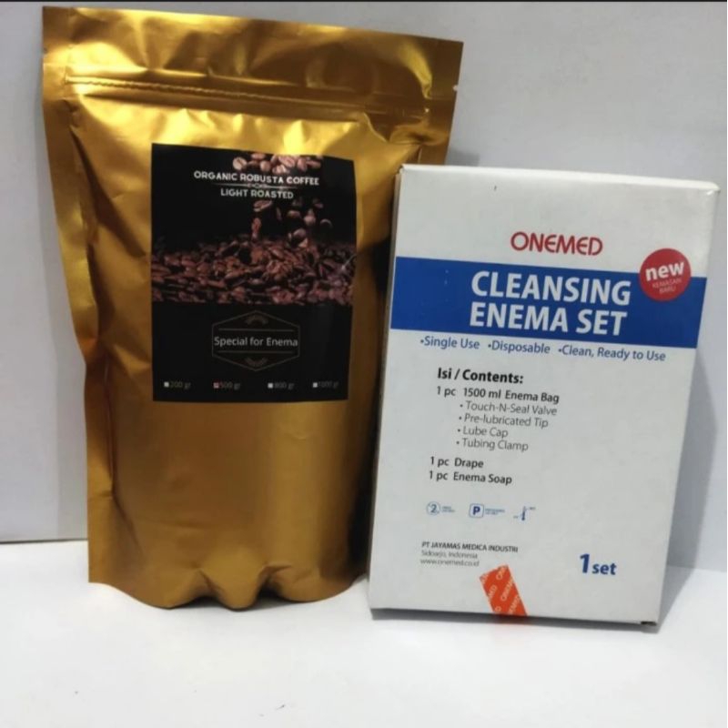 Jual Paket Cleansing Enema Set + Kopi Enema Organik Light Roasted 500 ...