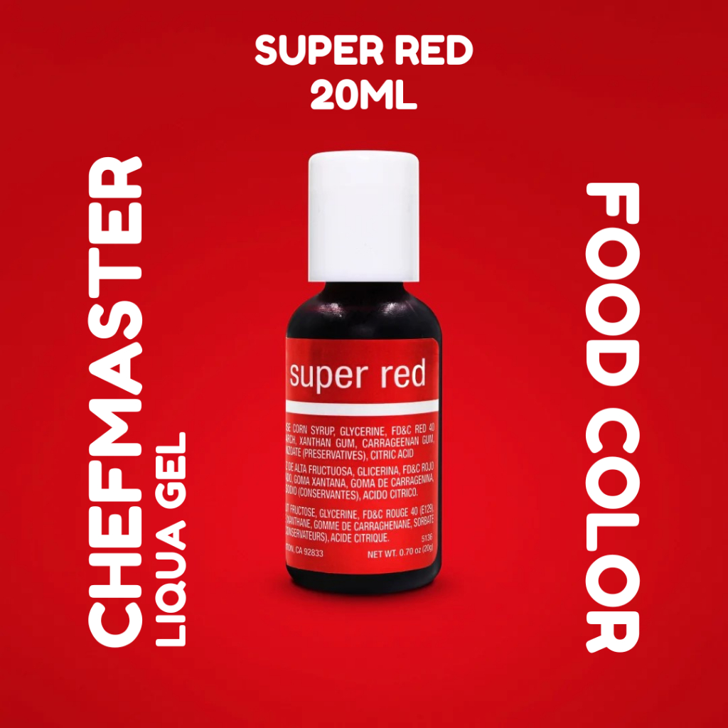 Jual Pewarna Chefmaster Liqua Gel - Super Red 20gr | Shopee Indonesia