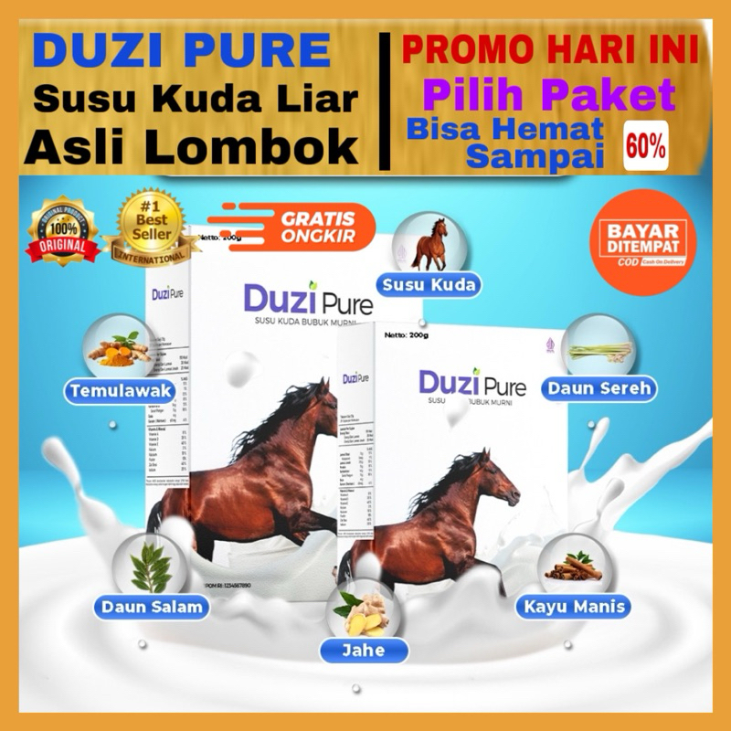 Jual ( 100 Original ) Susu Kuda Liar Asli Sumbawa Duzi Pure Kemasan
