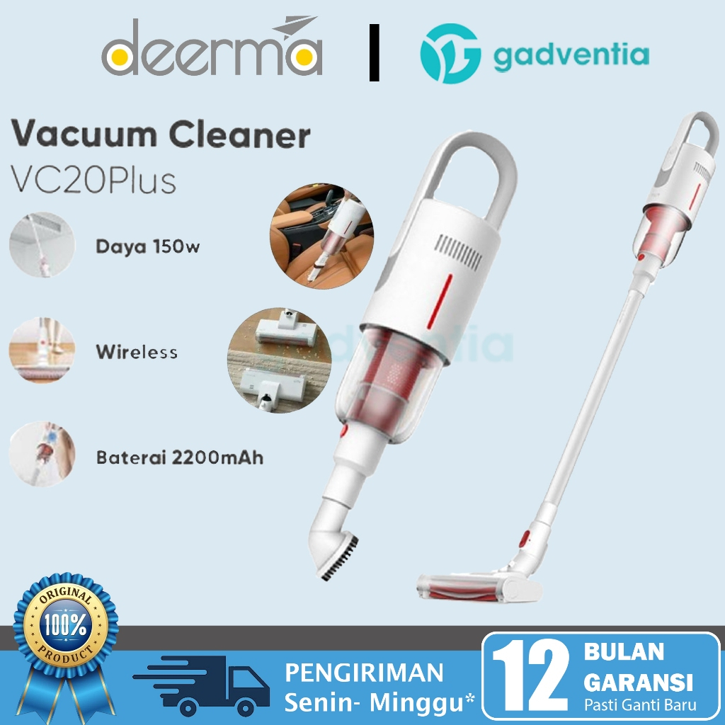 Jual Deerma Vc20 Plus Vacuum Cleaner Vacuum Vakum Derma Wireless ...
