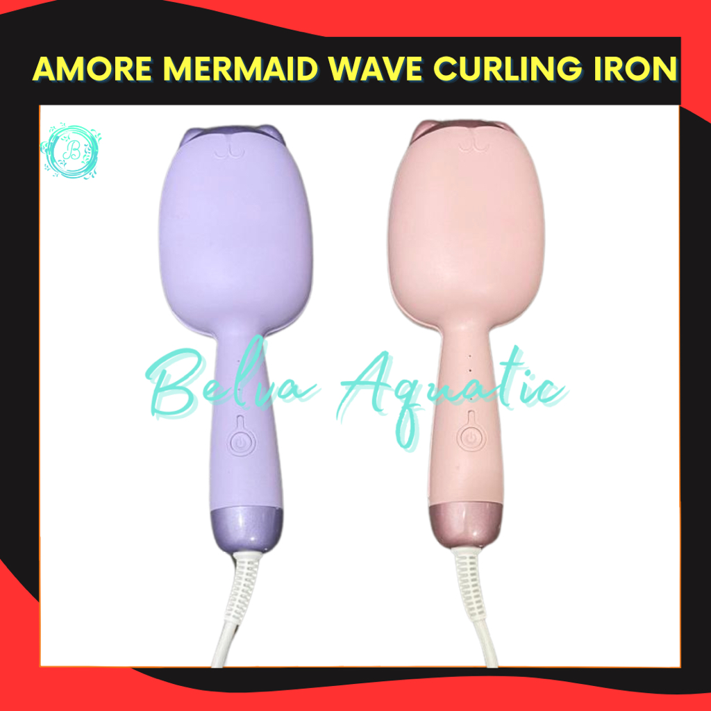 Jual AMORE MERMAID WAVE CURLING IRON Catok Bentuk Kucing so cute and Girly Mirae Catok curly Shopee Indonesia