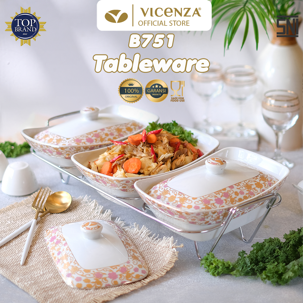 Jual Vicenza Casserole With Rack - Wadah Saji Makanan Snack B751 ...