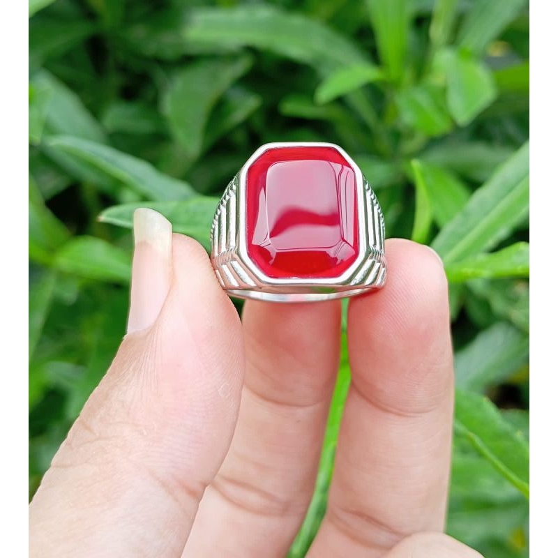 Jual cincin akik red Baron | Shopee Indonesia