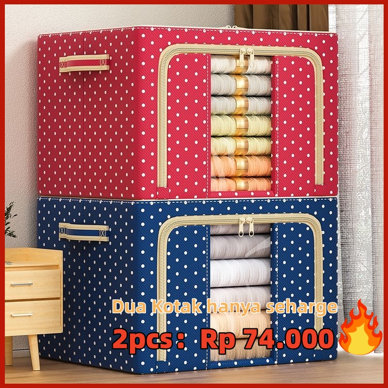 Jual 66/100/150L storage box Lipat kotak penyimpanan frame baja Double ...