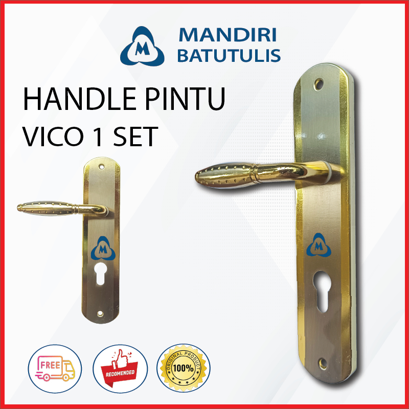 Jual Handle Pintu Vico Set Lengkap Konci Pintu Komplit Gagang Pintu Kunci Pintu Rumah