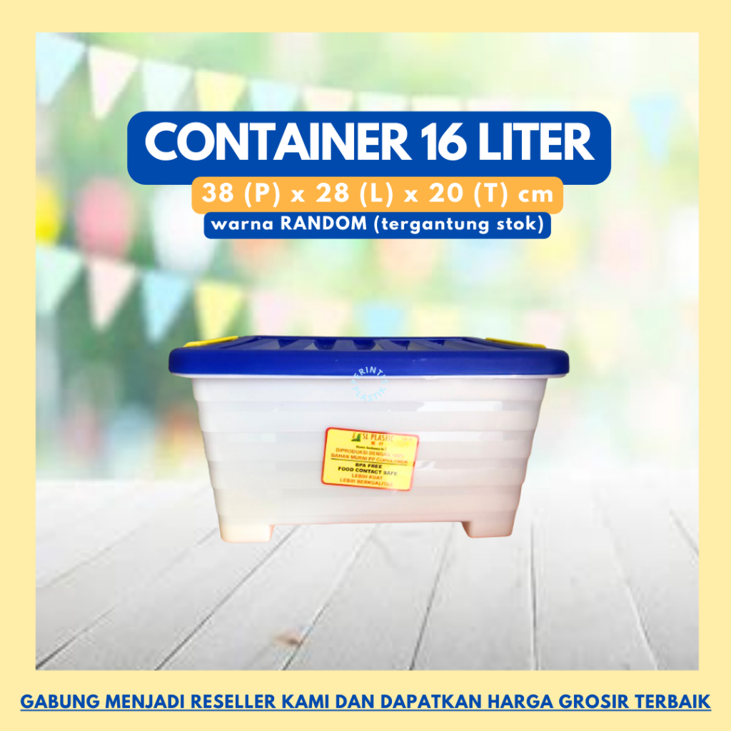Jual Container Box 16liter/Box Penyimpanan Serbaguna/Container Box ...