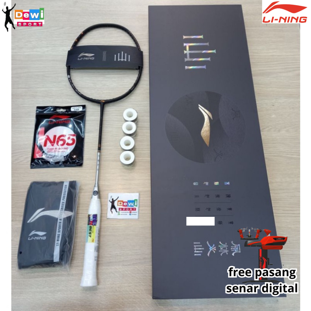 Jual Raket Badminton LI-NING FENGLIN ROCK AYPT065- EDISI 4U BOX SET ...