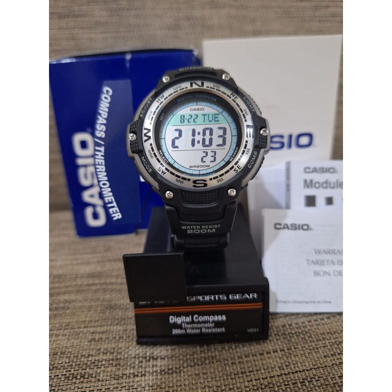 Jual Casio SGW-100 SGW100 Twin Sensor Compass Termometer | Shopee Indonesia