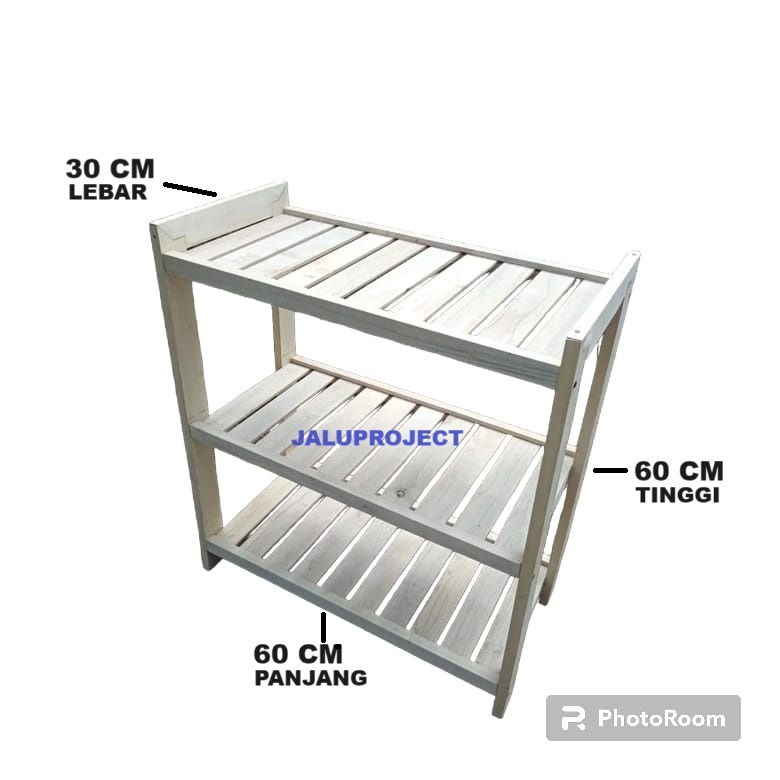 Jual Rak Sepatu Susun Tempat Sepatu Sendal Minimalis Rak Kayu Serbaguna ...