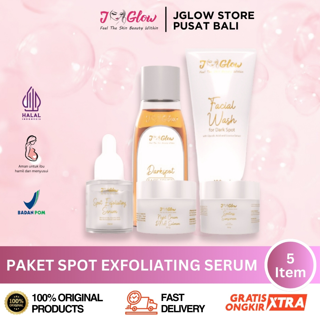 Jual Jglow Paket Spot Exfoliating Serum (diformulasikan khusus untuk