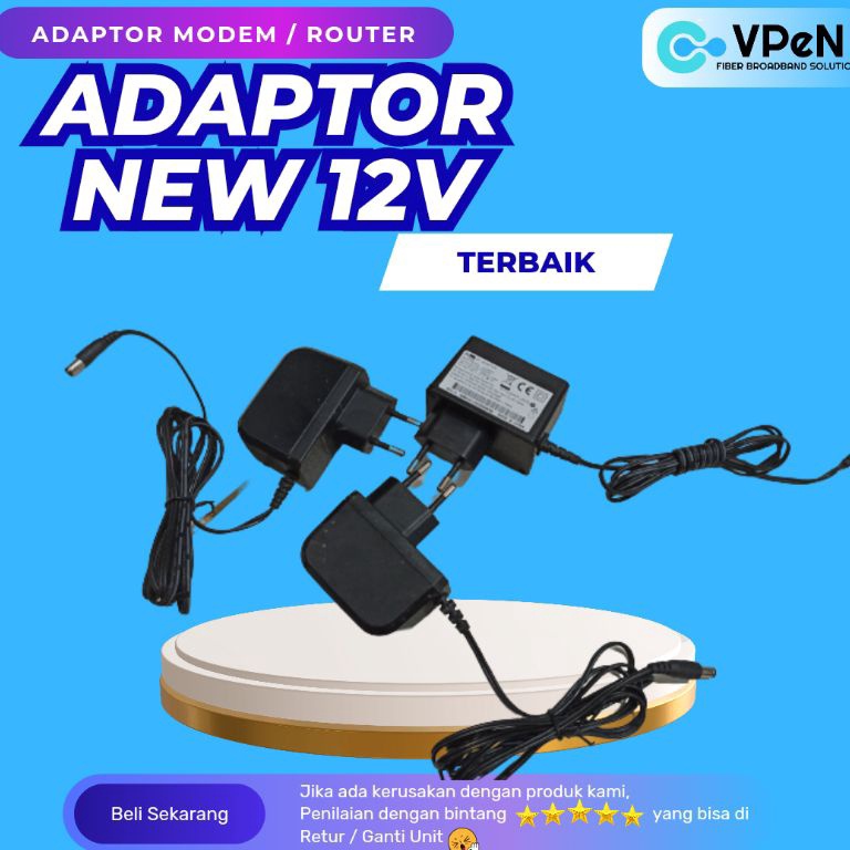 Jual Star 1111 Adaptor ONT Modem 12v 1A REAL | Shopee Indonesia