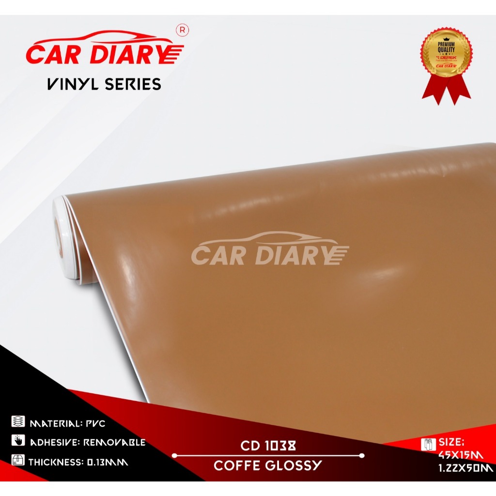 Jual STIKER DEREK VINYL COFEE GLOSSY / VINIL CAR DIARY / STICKER ...
