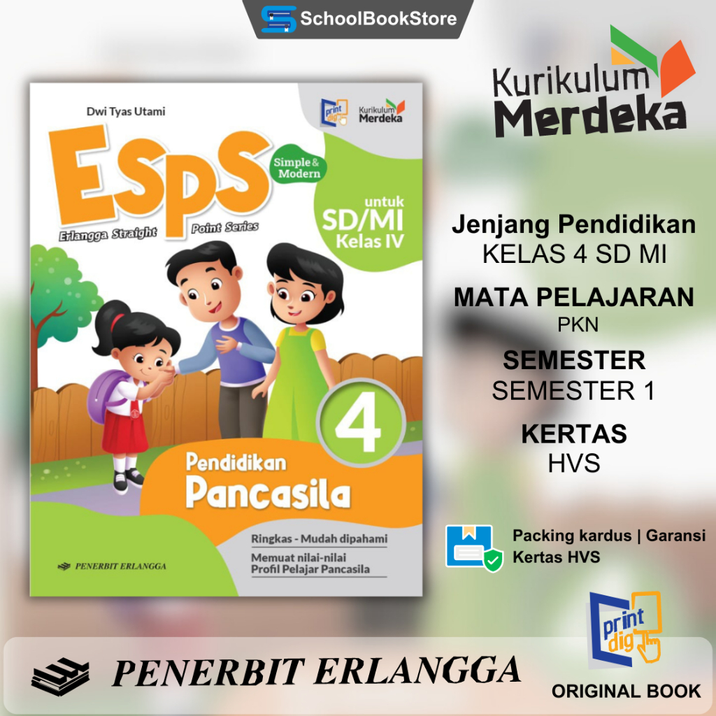 Jual ESPS PENDIDIKAN PANCASILA UNTUK KELAS 4 SD MI KURIKULUM MERDEKA ...