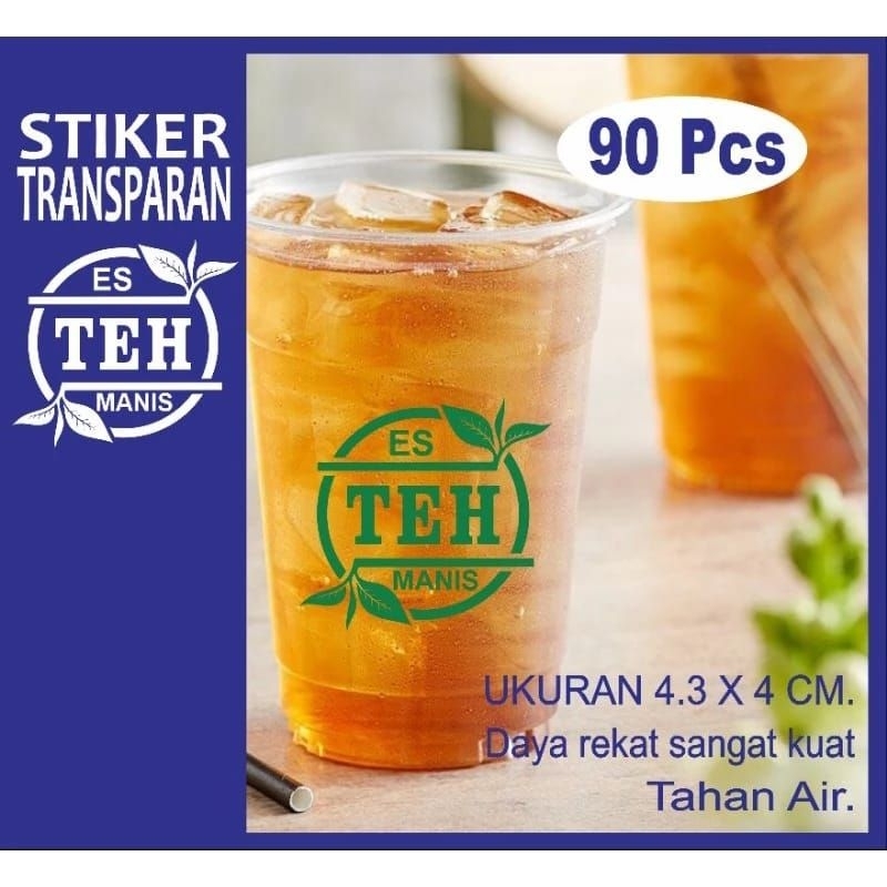 Jual STIKER TRANSPARAN ES TEH MANIS (vol 1) | Shopee Indonesia