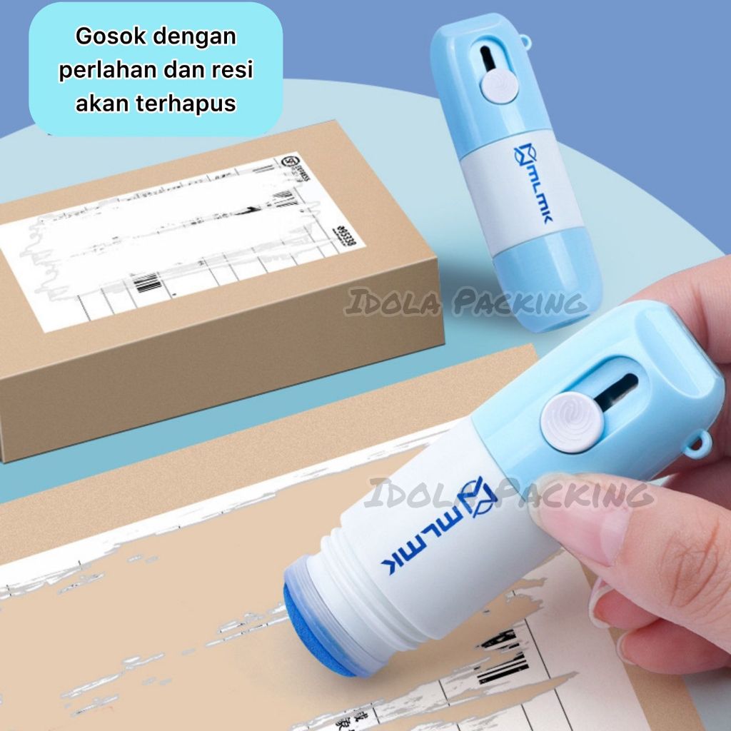 Jual Penghapus Resi Dan Cutter Mini Pembuka Paket 2in1 Kemasan Praktis ...