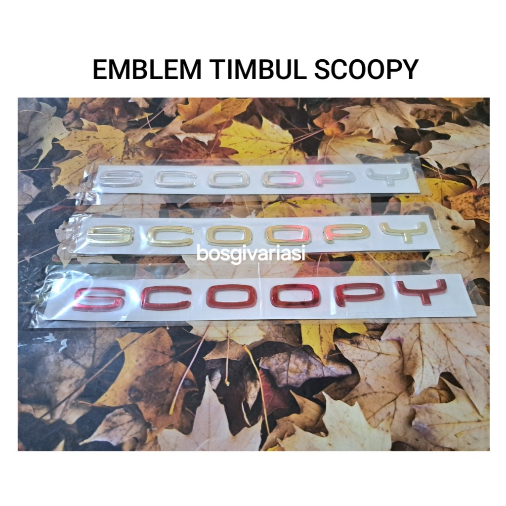 Jual Emblem Logo Scoopy Timbul Emblem Honda