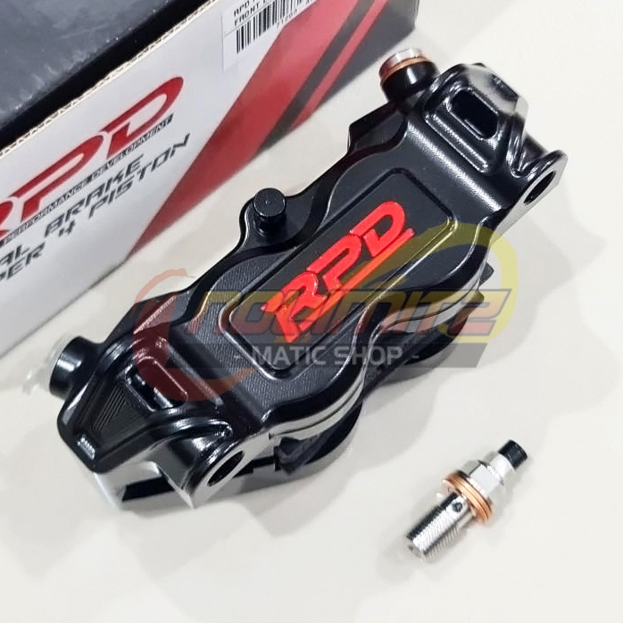 Jual Kaliper RPD Racing Monoblock Radial 4 Piston Pitch 100mm Black ...