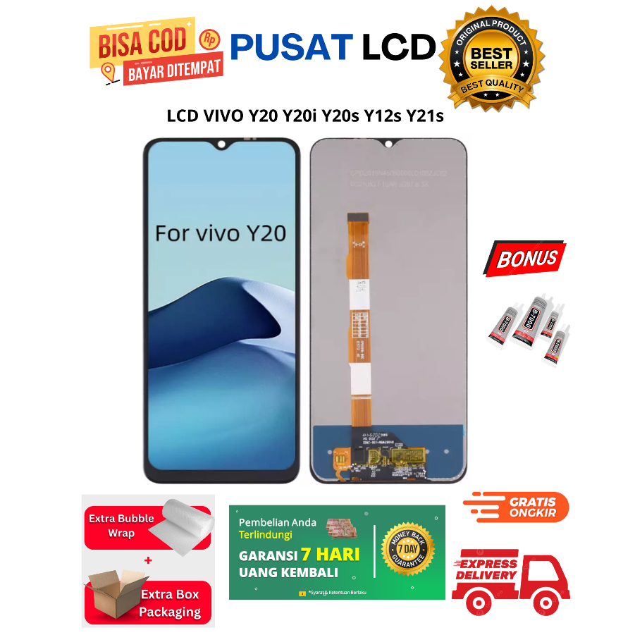 Jual LCD VIVO Y20 Y20i Y20s Y12s Y21s FULLSET ORIGINAL | Shopee Indonesia