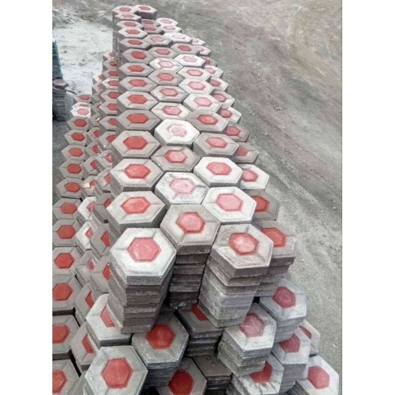 Jual Paving Block / Paping blok / Konblok Antik Segi Enam Warna K.250 ...