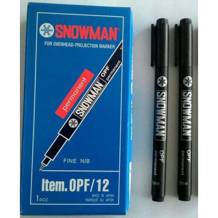 Jual Spidol permanen snowman / spidol OHP OPF / untuk PCB, Plastik