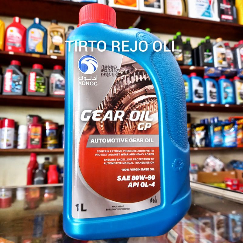 Jual ADNOC GEAR OIL GP SAE 80W90 API GL4 MANUAL TRANSSMISSION FLUID