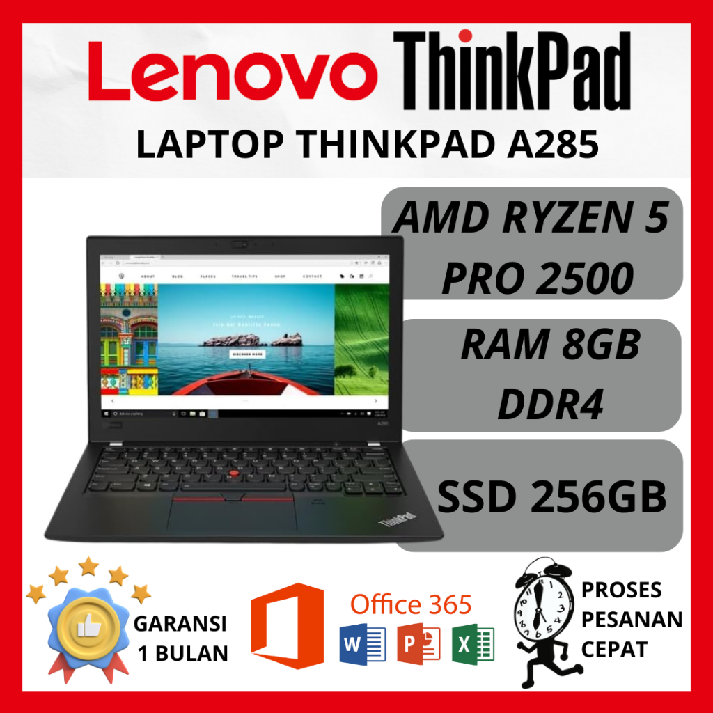 Jual (LikeNew) Lenovo Thinkpad A285 AMD Ryzen 5 Pro/AMD Radeon/Laptop Super  Slim | Shopee Indonesia