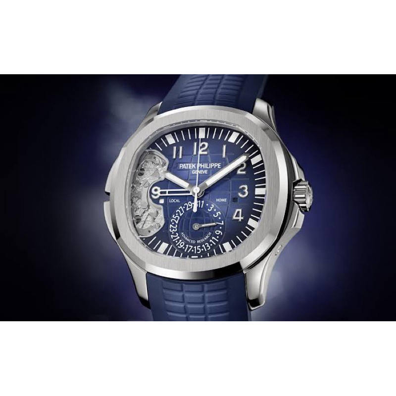 Jual JAM TANGAN PRIA PATEK PHILIPPE AQUANAUT TRAVEL TIME SLEKETON