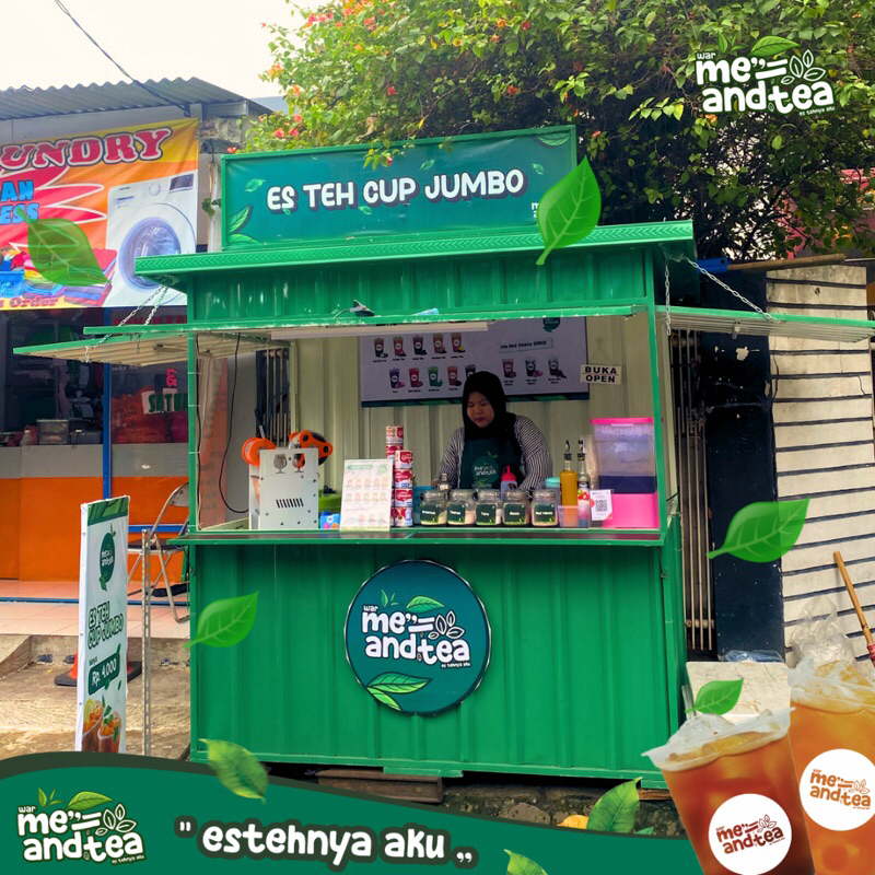 Jual [ FREE ONGKIR ] Paket Usaha Es Teh Me and Tea ( Paket Booth ...