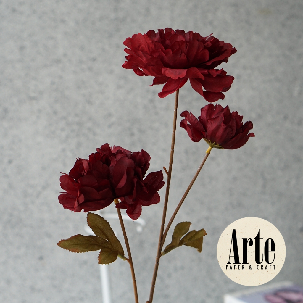 Jual 70cm Flower Bunga Peony Jumbo X3 Premium Soft Touch Dense ...