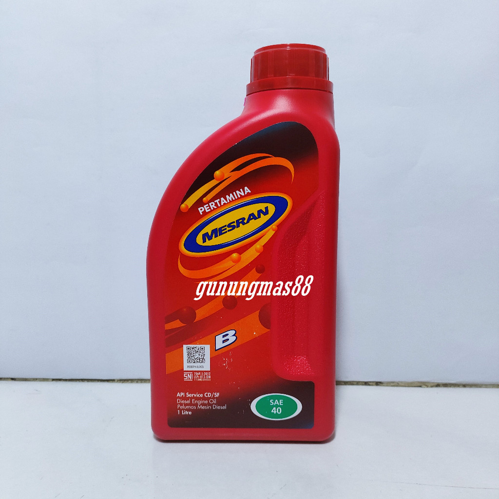 Jual Oli Mesin Diesel Pertamina Mesran B SAE 40 API CD/SF 1 Liter ...