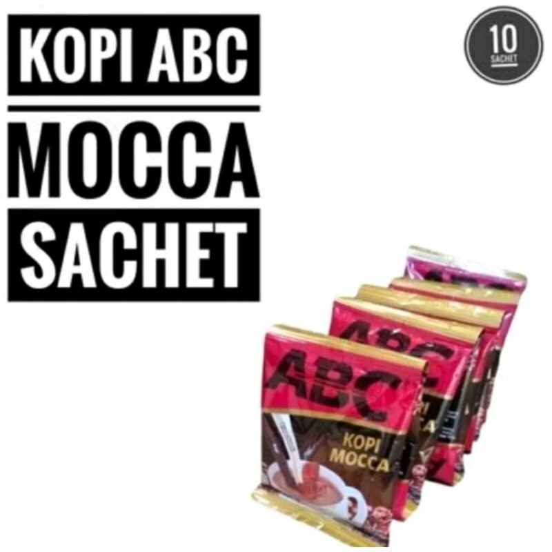 Jual KOPI ABC SUSU & ABC MOCCA SERENCENG ISI 10 SASET | Shopee Indonesia