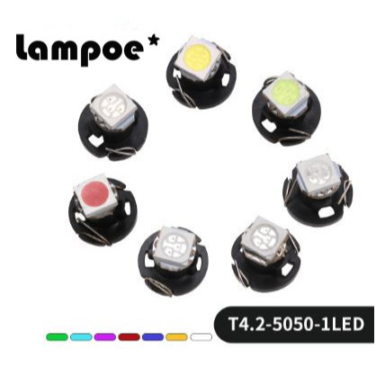 4 Lampadine LED Auto BA7S 6V Giallo Ambra 5050 SMD | Spie Cruscotto E Luci Strumento | Alta Luminosità 30 Lumen 1W