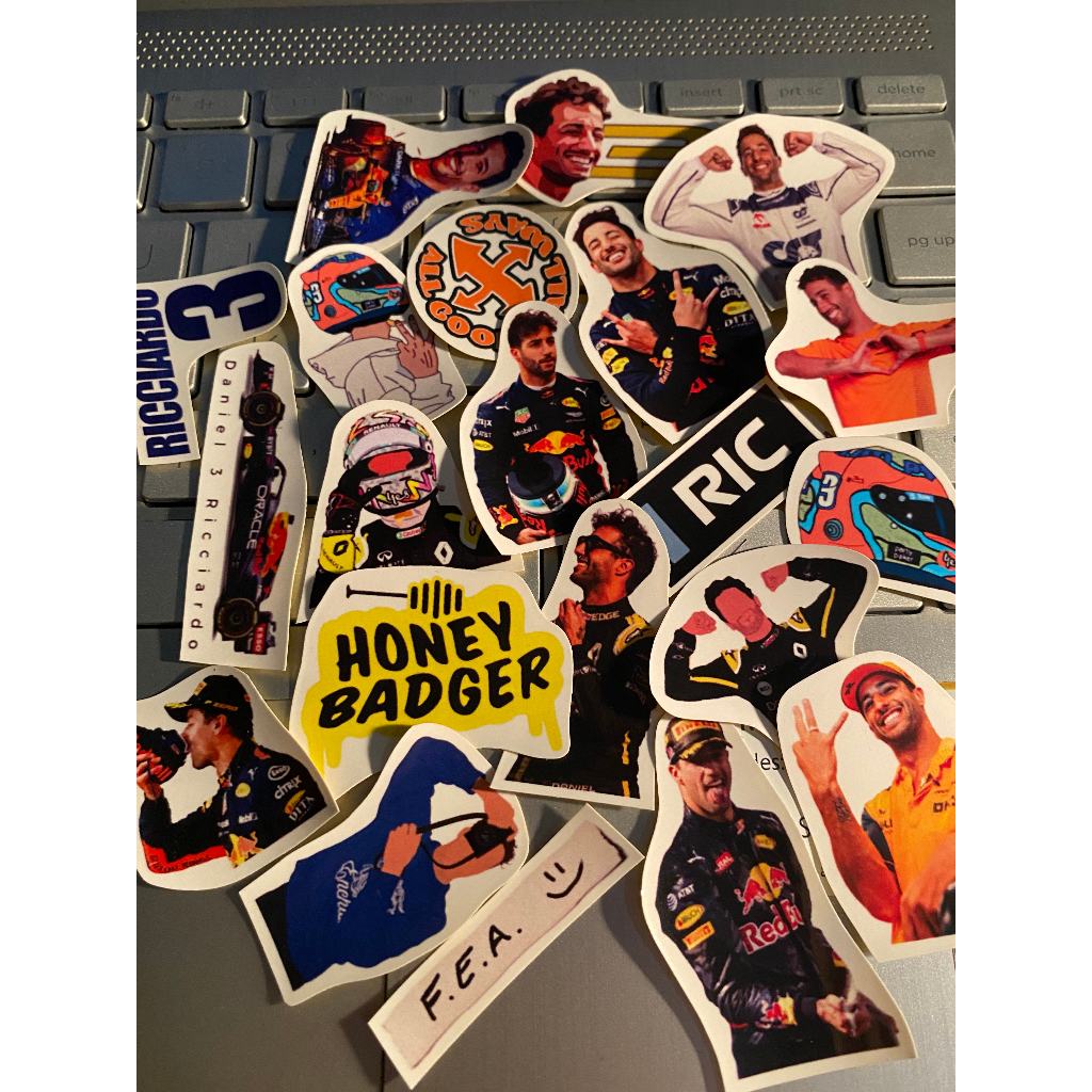 Jual Sticker Pack F1 Daniel Ricciardo stiker vinyl stikerglossyvinyl ...