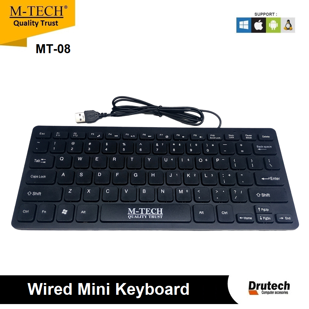 Jual Keyboard Mini USB M-Tech MT-08 | Shopee Indonesia