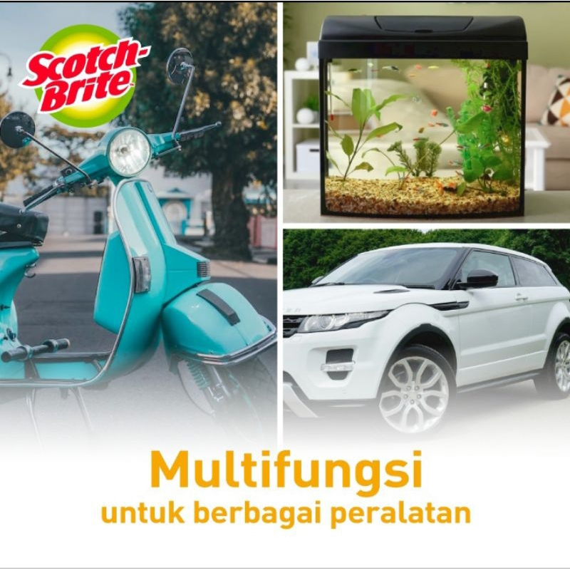Jual 3M SCOTCH BRITE SPONS CUCI PIRING BASIC ID-T36N sabut hijau spon ...