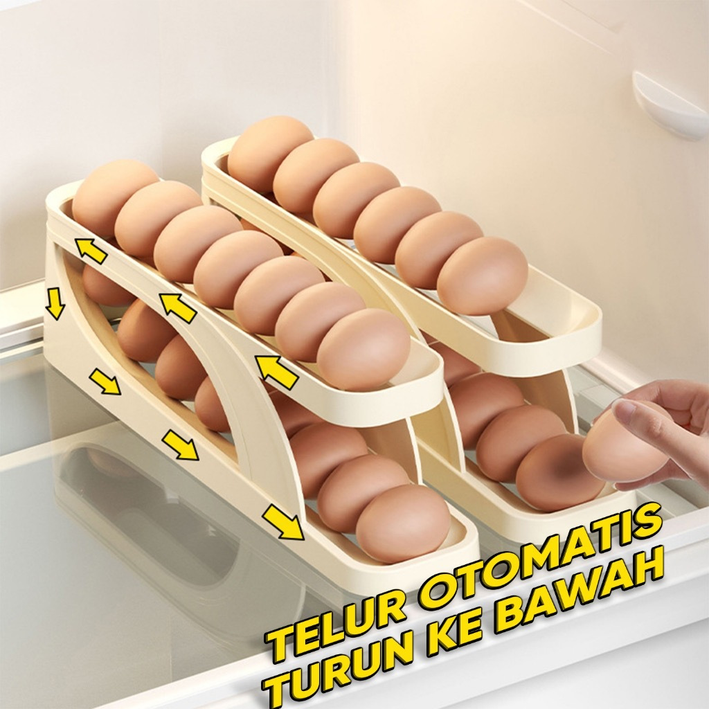 Jual Rak Penyimpanan Telur Tingkat 15 Pcs | Shopee Indonesia