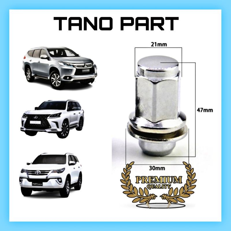 Jual MUR RODA RACING LUG NUT MOBIL TOYOTA INNOVA REBORN FORTUNER HILUX ...