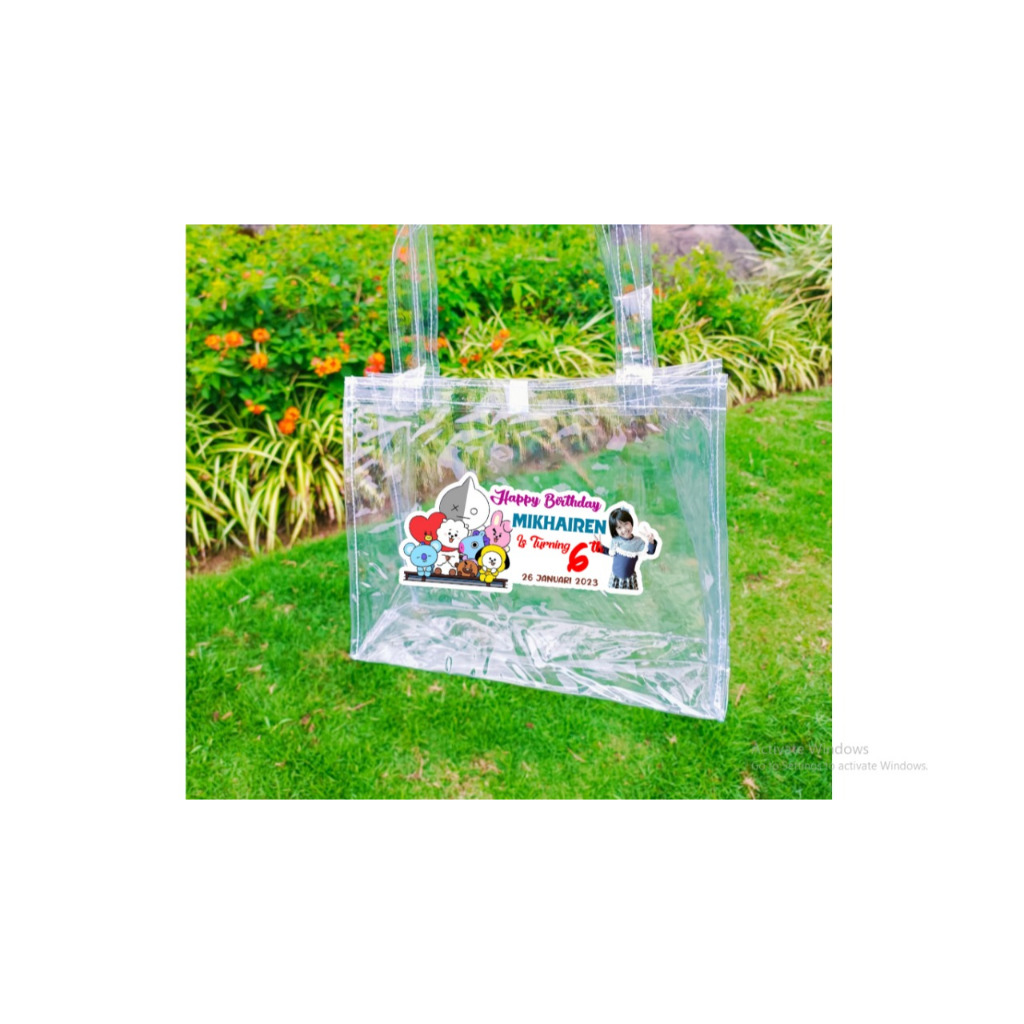 Jual 25x20x20 Tas Bento Stiker / Tas PVC Custom Stiker / Stiker Ultah ...