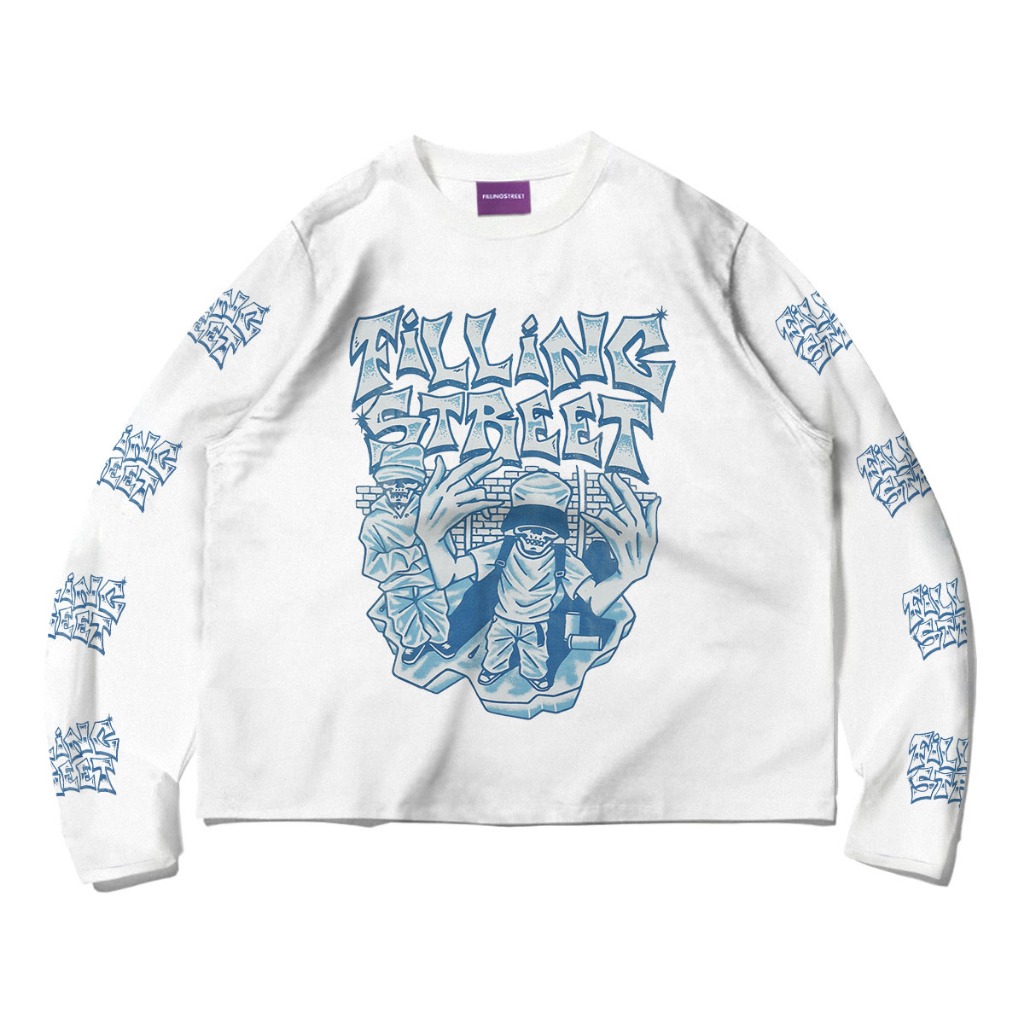 Jual Long Sleeve Boxy Fillingstreet - Fellow White | Shopee Indonesia