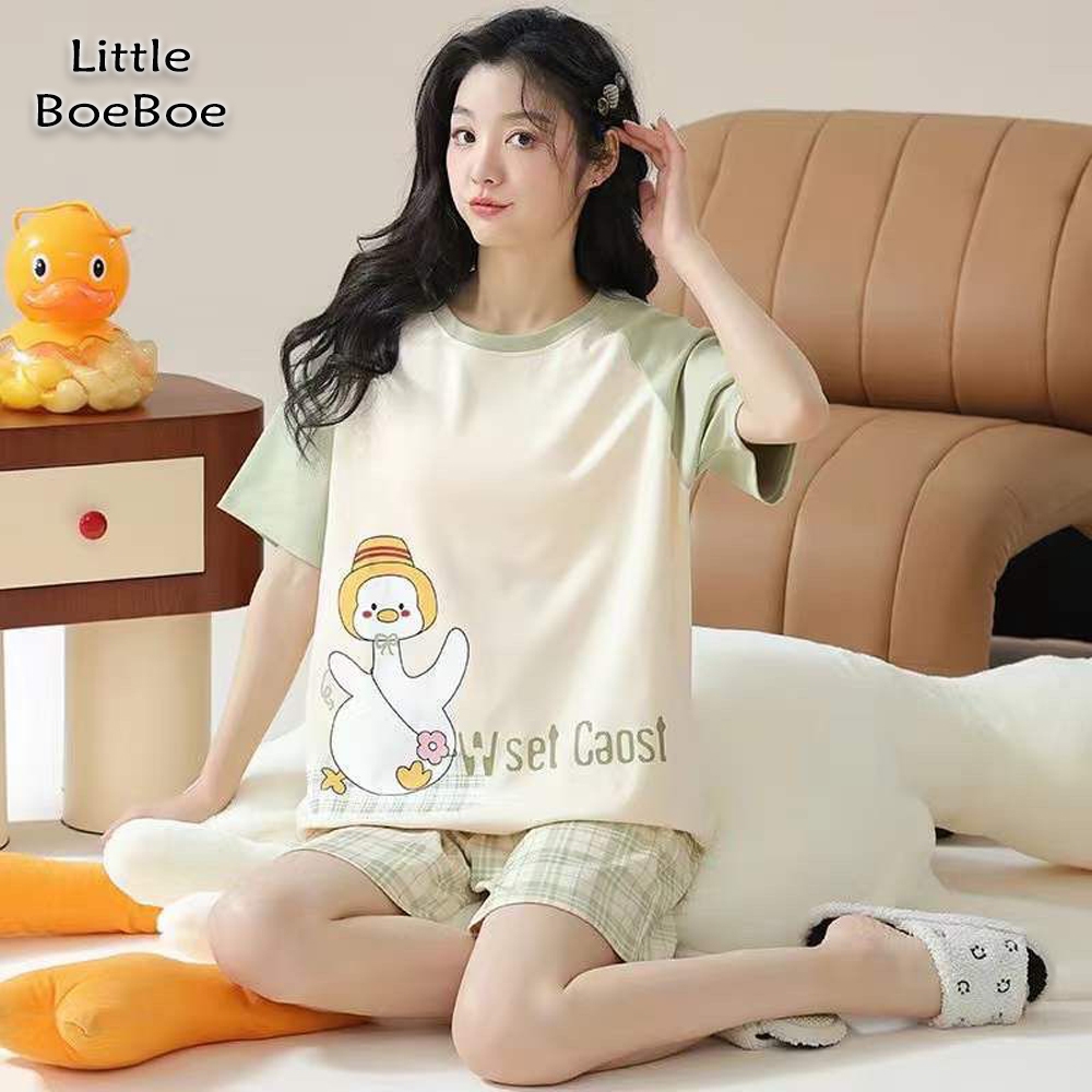 Jual LITTLE BOEBOE - Ae-Cha Set | Piyama Wanita Celana Pendek Baju ...