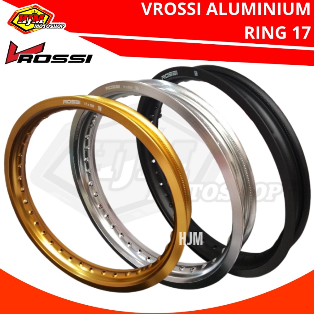 Jual Velg Alumunium VRossi WM Ring 17 Ukuran 14 16 185 215 25 3 35